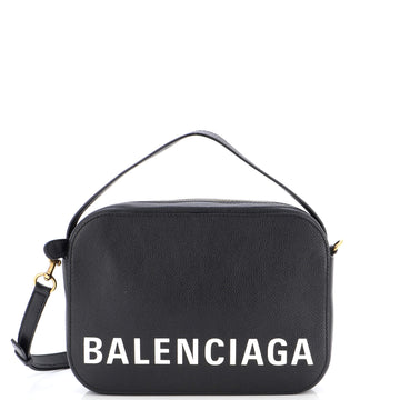 Balenciaga Logo Ville Camera Bag Leather Small