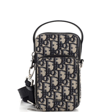 Christian Dior Rider Crossbody Pouch Oblique Canvas Micro