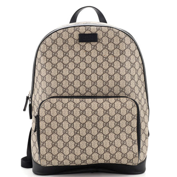 Gucci Zip Pocket Backpack GG Coated Canvas Medium