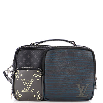 Louis Vuitton Messenger Multipocket Bag Patchwork Monogram Eclipse Canvas and Printed Leather