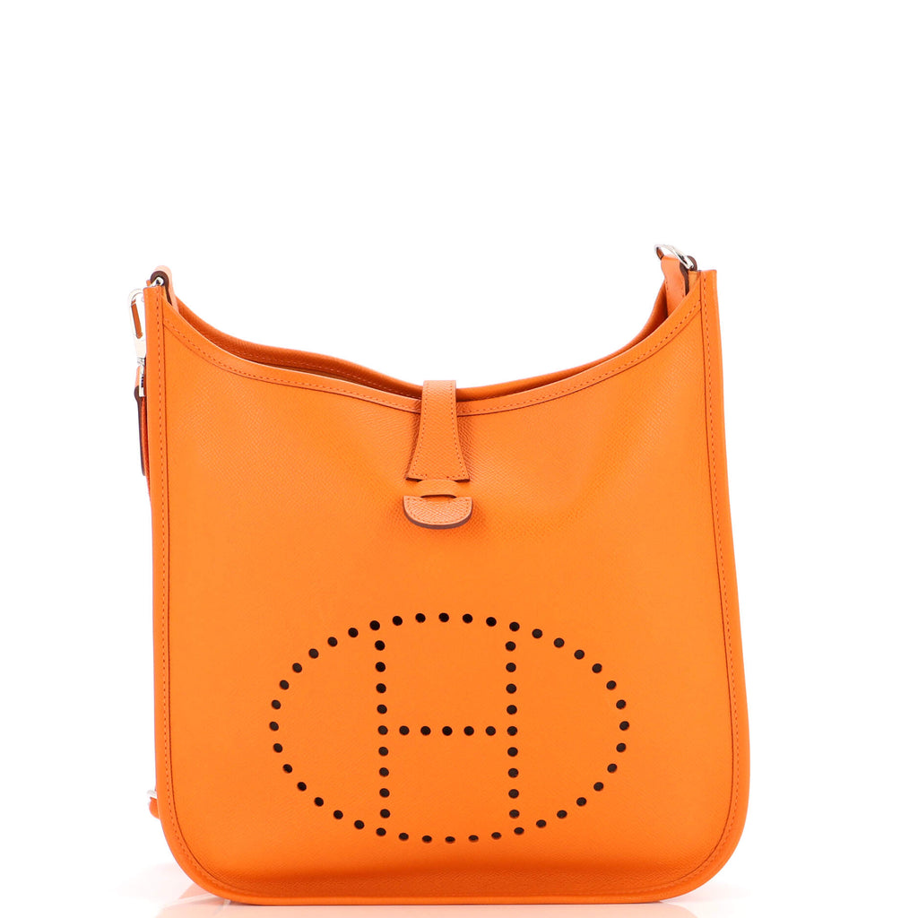 Hermes Evelyne Bag Gen III Epsom PM Orange 22126943