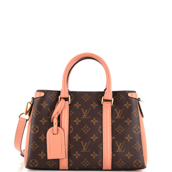 Louis Vuitton Soufflot Tote Monogram Canvas with Leather BB Brown