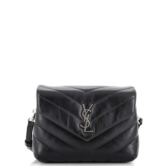 Saint Laurent Loulou Shoulder Bag Matelasse Chevron Leather Toy