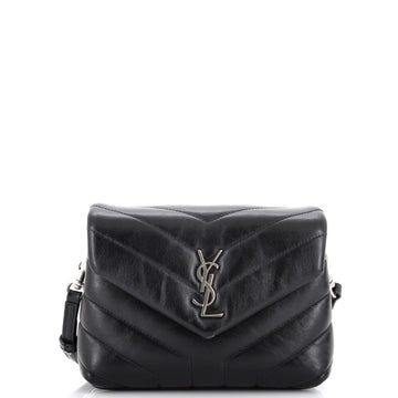 Saint Laurent Loulou Shoulder Bag Matelasse Chevron Leather Toy