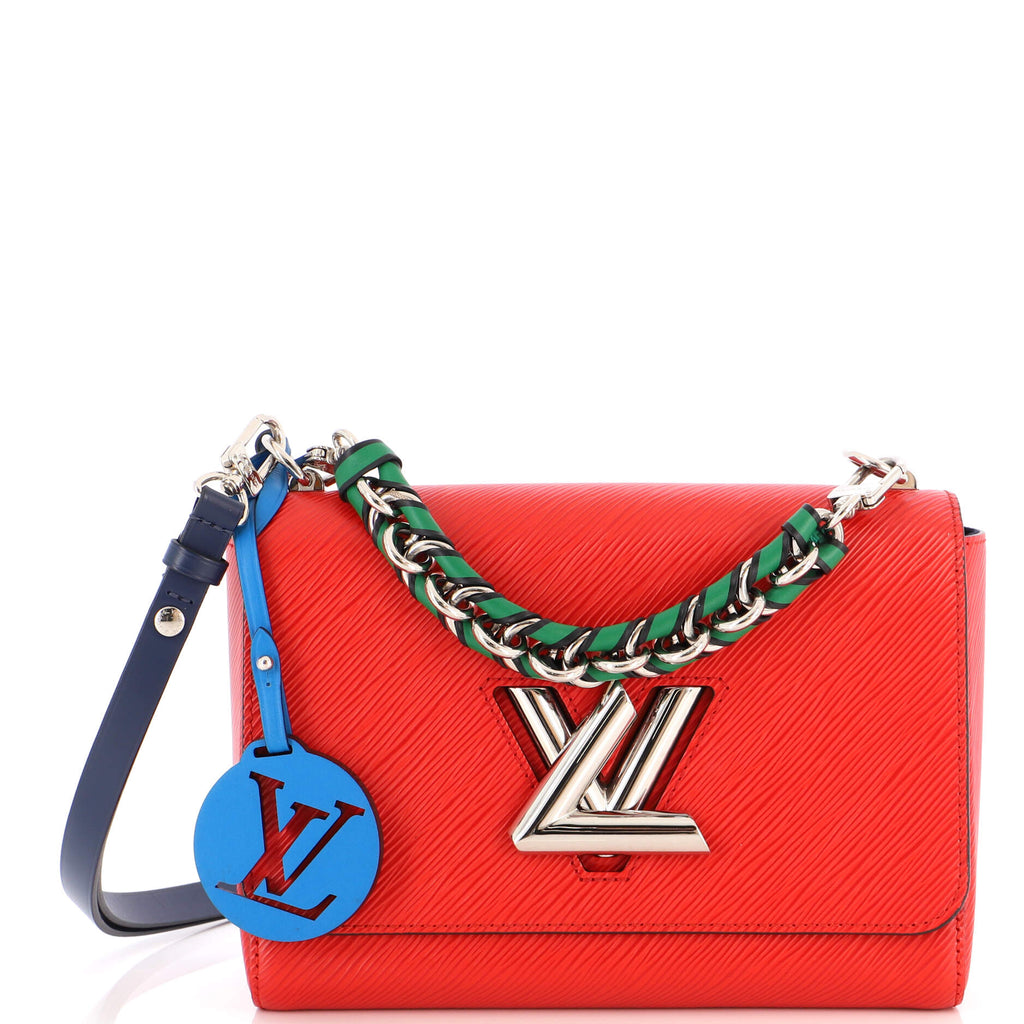 Louis Vuitton Braided Handle Twist Bag Epi Leather MM Red 2212872