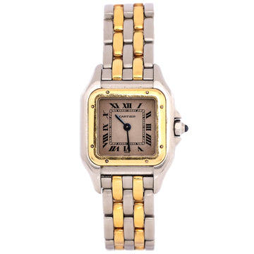 Cartier Vintage Panthere de Cartier Quartz Watch Stainless Steel and Yellow Gold 22