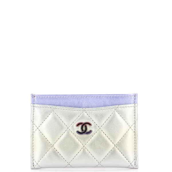 Chanel Womens Card Holders, Purple