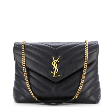 Saint Laurent Loulou Shoulder Bag Matelasse Chevron Leather Medium