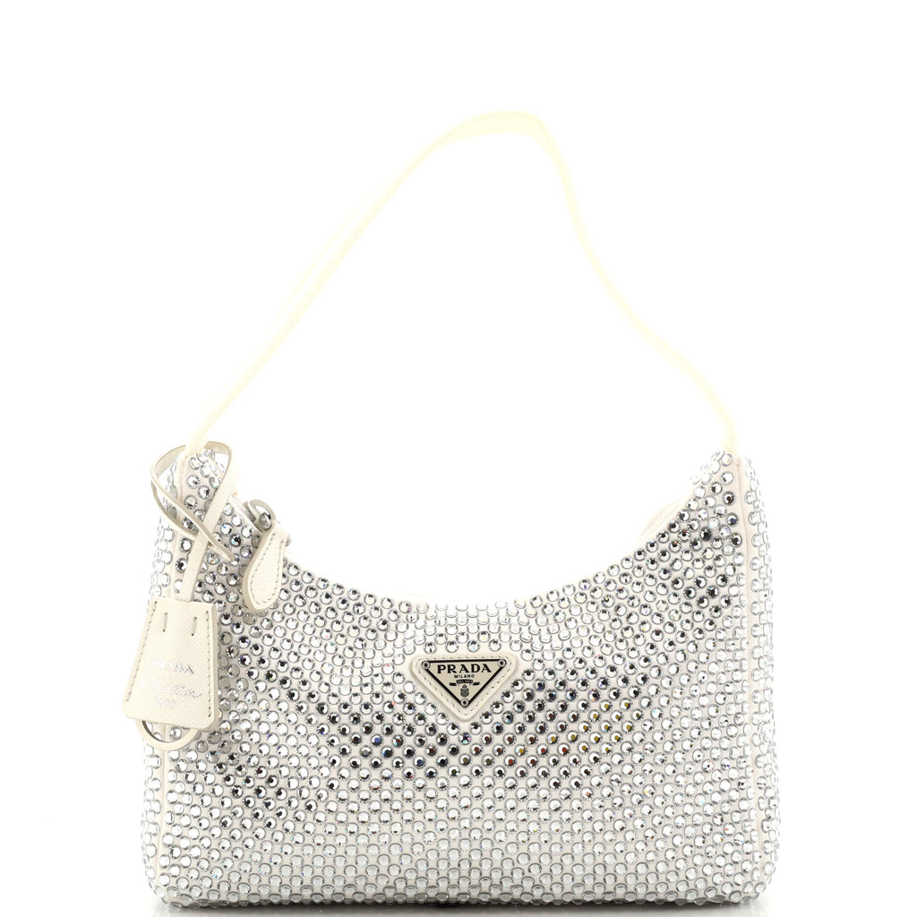 Prada Re-Edition Mini embellished shoulder bag