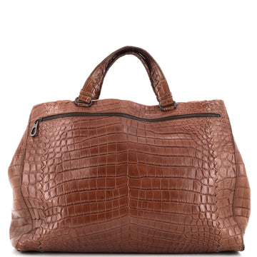 Bottega Veneta Front Zip Tote Crocodile Large