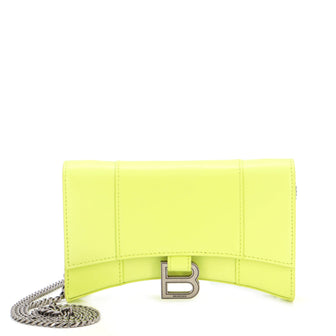 Balenciaga Hourglass Chain Wallet Leather