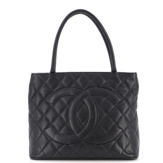 Chanel Medallion Tote Quilted Caviar