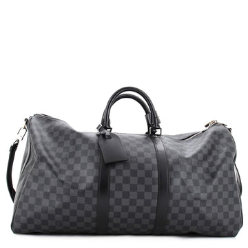 Louis Vuitton Keepall Bandouliere Bag Damier Graphite 55