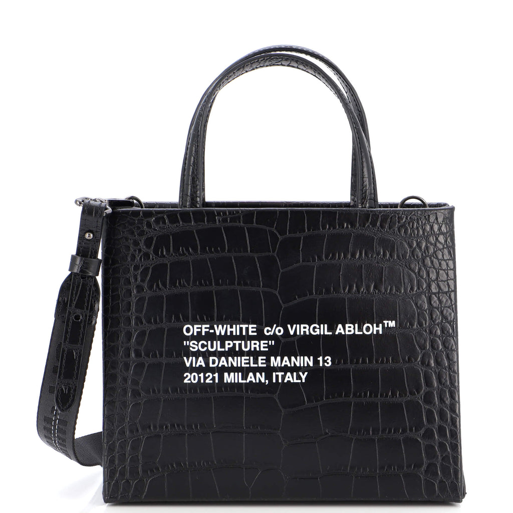 Shop Off-White's Cocco Box Bag in Black