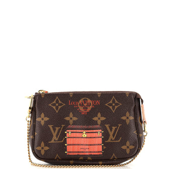 Louis Vuitton Pochette Accessoires Limited Edition Monogram Canvas Mini
