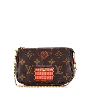 Louis Vuitton Pochette Accessoires Limited Edition Monogram Canvas Mini