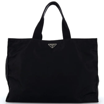 Prada Shopping Tote Tessuto with Leather