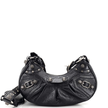 Balenciaga Le Cagole Giant Studs Shoulder Bag Leather XS