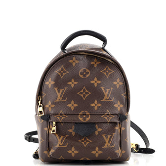 Louis Vuitton Canvas Monogram and Leather Palm Springs Mini
