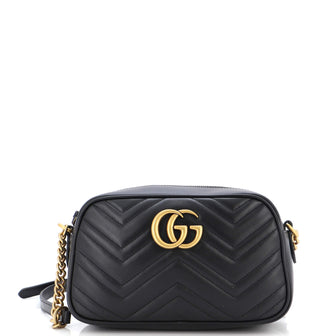 Gucci GG Marmont Shoulder Bag Diagonal Quilted Leather Small