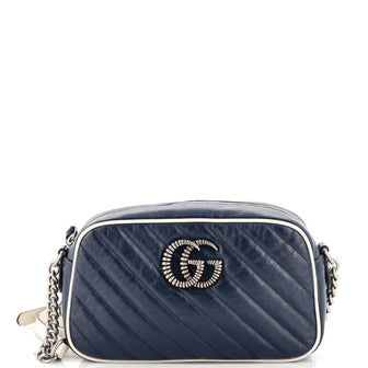 Gucci GG Marmont Shoulder Bag Diagonal Quilted Leather Small