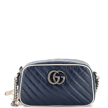 Gucci GG Marmont Shoulder Bag Diagonal Quilted Leather Small