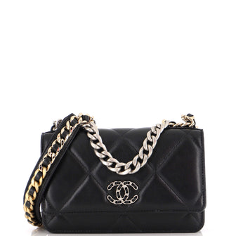 Chanel 19 Wallet on Chain Quilted Goatskin