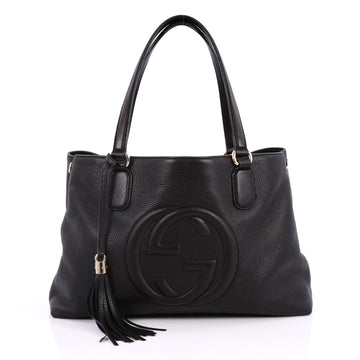 Gucci Soho Working Tote Leather Medium Black 2215802