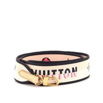 Louis Vuitton Logo Shoulder Strap Jacquard Wide