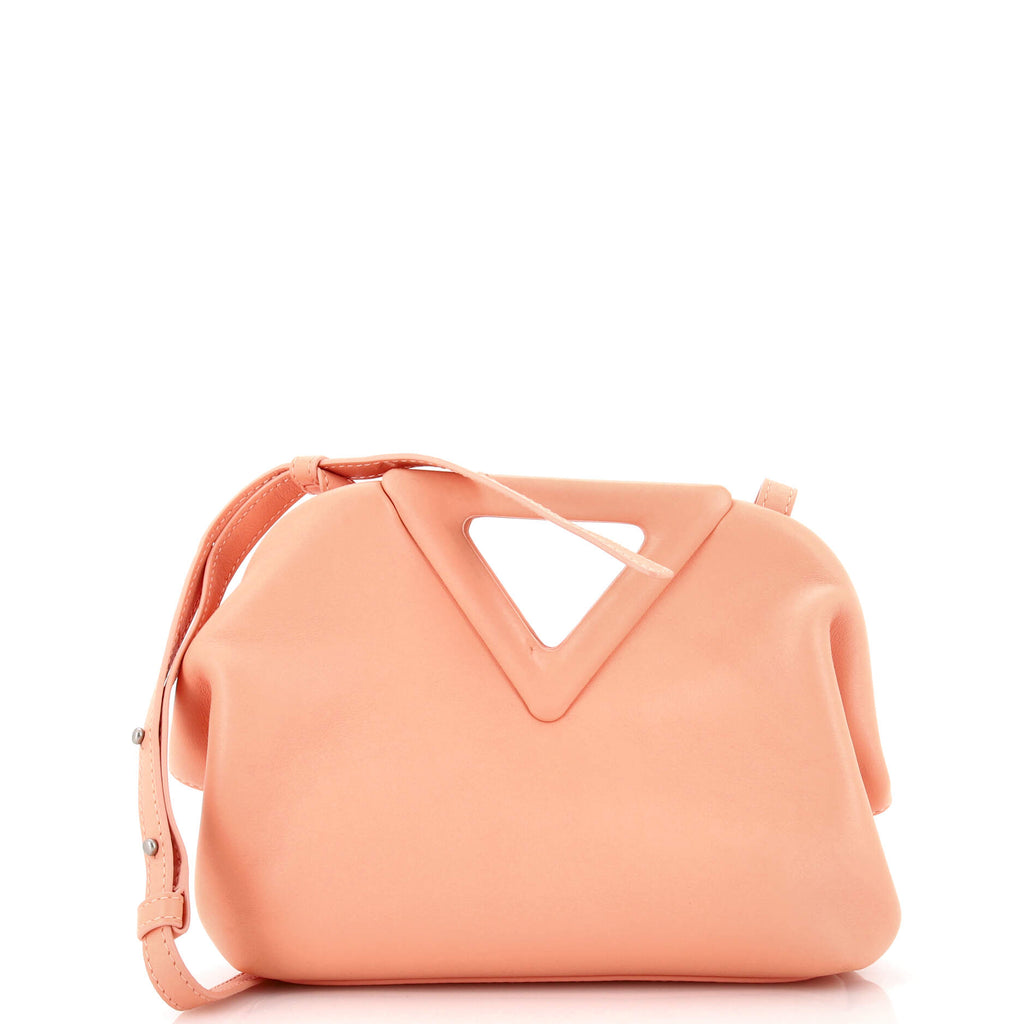 Bottega Veneta Point Shoulder Bag Leather Small Pink 2215892