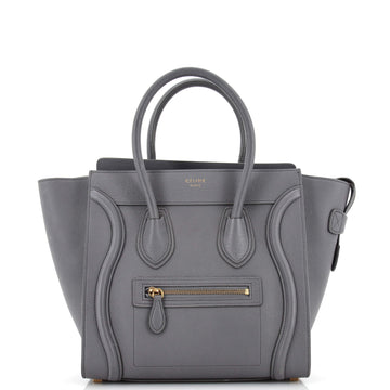 Celine Luggage Bag Grainy Leather Micro