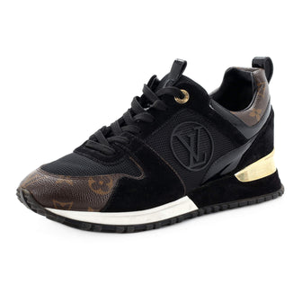 Louis Vuitton Women's Run Away Sneakers Mesh with Monogram Canvas and Suede