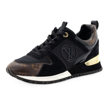 Louis Vuitton Women's Run Away Sneakers Mesh with Monogram Canvas and Suede