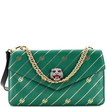 Gucci Thiara Double Shoulder Bag Printed Leather Medium
