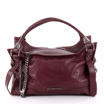 Burberry Ashmore Tote Leather Large Red 2216402