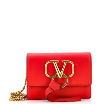 Valentino Garavani VRing Crossbody Bag Leather Mini