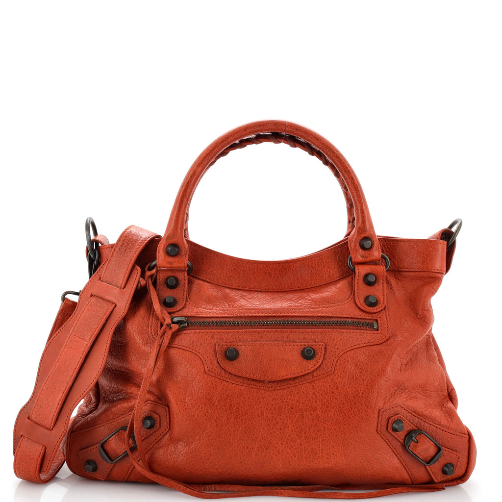 Town Classic Studs Bag Leather Orange 22167616