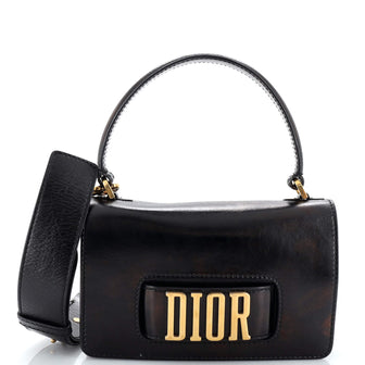 Christian Dior Dio(r)evolution Top Handle Flap Bag Leather Medium