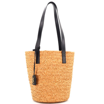 Saint Laurent Panier Basket Shopper Raffia Small
