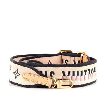 Louis Vuitton Logo Shoulder Strap Jacquard Wide