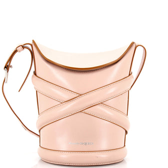 Alexander McQueen The Curve Bucket Bag Leather Small
