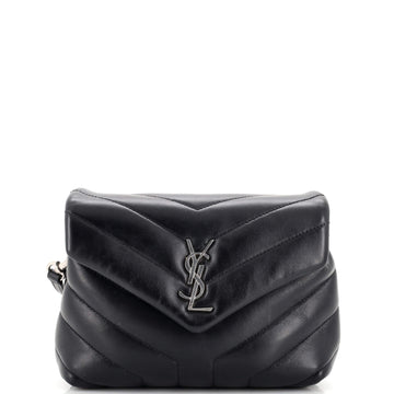 Saint Laurent Loulou Shoulder Bag Matelasse Chevron Leather Toy