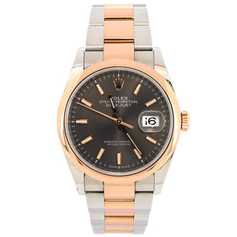 Rolex Oyster Perpetual Datejust Slate Automatic Watch Stainless Steel and Rose Gold 36