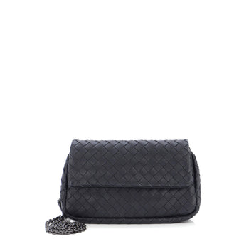 Bottega Veneta Expandable Chain Crossbody Bag Intrecciato Nappa Small