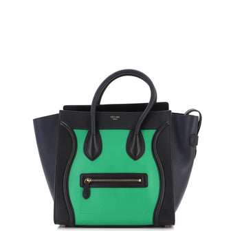 Celine Tricolor Luggage Bag Leather Mini