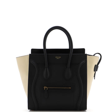 Celine Tricolor Luggage Bag Leather Micro