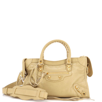 Balenciaga City Classic Studs Bag Leather Small