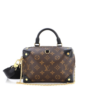 Louis Vuitton Petite Malle Souple Handbag Monogram Canvas