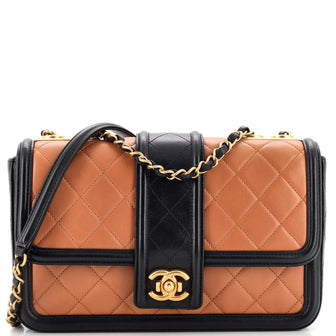 Chanel Elegant CC Flap Bag Quilted Lambskin Medium