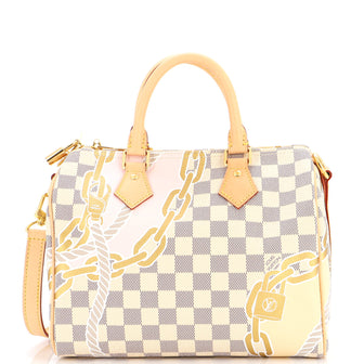 Louis Vuitton Speedy Bandouliere Bag Limited Edition Nautical Damier 25